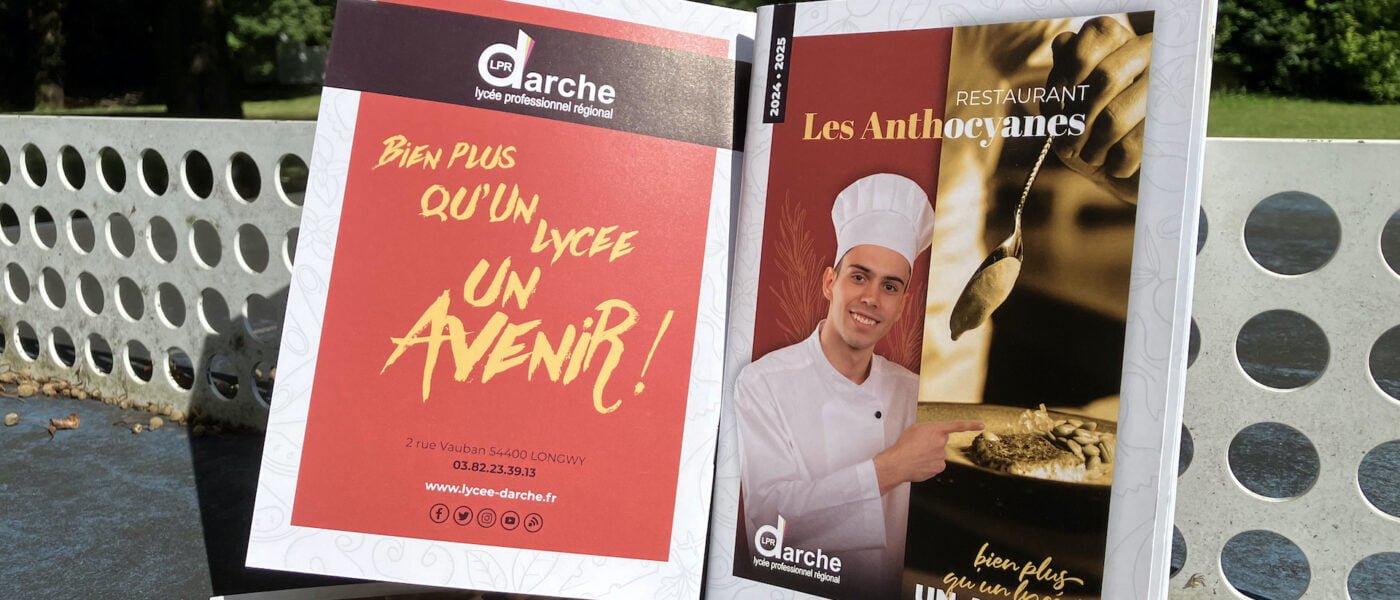 Les menus du restaurant sont arrivés !